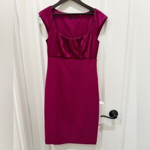 Elie Tahari Maroon Midi Dress